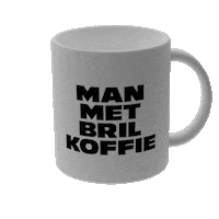 Mmbk Sticker by Man met bril koffie