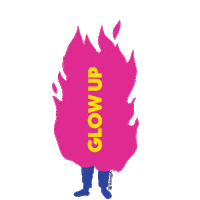 Glow On Fire Sticker by Black Owl Design