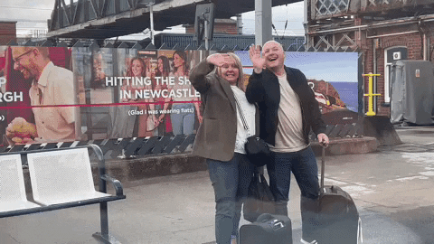 richardbarley wave goodbye GIF