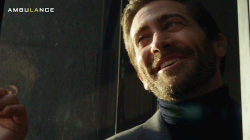 Jake Gyllenhaal Laughing GIF by Ambulance