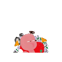 ParisInSydney love baby eyes flowers Sticker