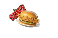 Hungry Sandwich Sticker by Lee's Famous Recipe Chicken