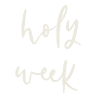 Holy Week Text Sticker