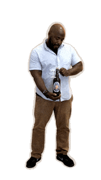 loosekeys beer animated drinking chicago Sticker