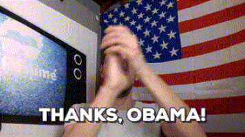 thank you obama GIF by The Standing O
