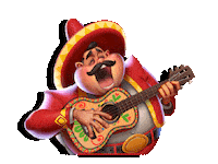 DoubleUCasino mexico guitar spin sing Sticker