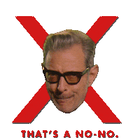 Jurassic Park No Sticker by Alamo Drafthouse