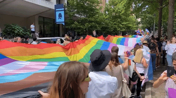 200-Foot Rainbow Flag Marched Down Philadelphia