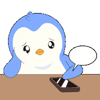 Sad Penguin Sticker by Pudgy Penguins