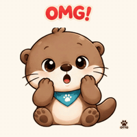 What Happened Wow GIF by Otto the Otter by GleeSpace