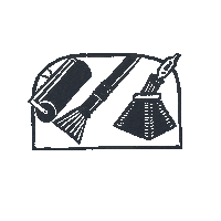 albaurquia ink print screenprinting linocut Sticker