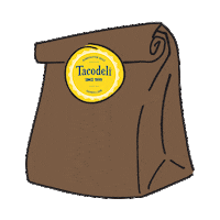tacodeliatx sun texas bag tacos Sticker