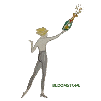 Bloomstone real estate home house champagne Sticker