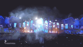 insomniacevents experience edc lasers aerial GIF