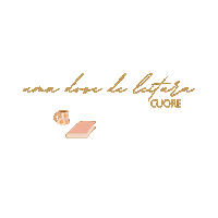 Cuoreatelier cafe cuore livro leitura Sticker