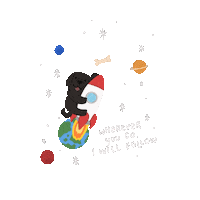 Lucky 13 Space Sticker