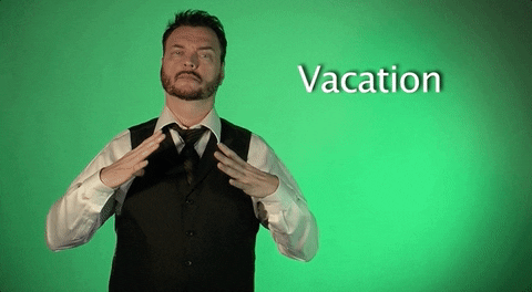 Sign Language Vacation GIF by Sign with Robert