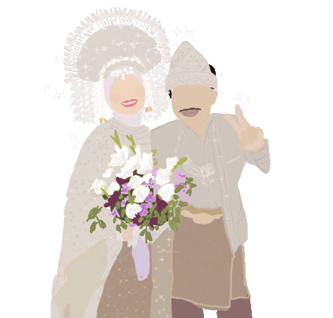 In Love Wedding Sticker