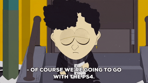 michael (tall goth) smoking GIF by South Park 