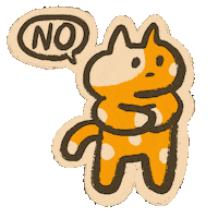 Disagree No Way Sticker by Abitan
