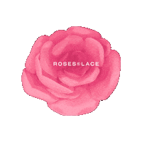 roseslaceshop pink flower rose mamormo Sticker