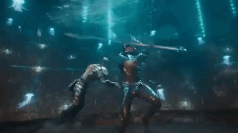 giphygifmaker fight water warriors aquaman GIF