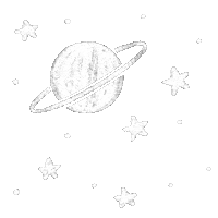 shelinapachai white space stars planet Sticker