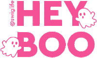 Hey Boo Candy Corn Sticker by Swig Life