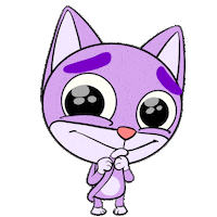 Sad Cat Sticker by Holler Studios