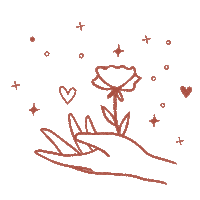 Flower Hand Sticker by lepapierdesign