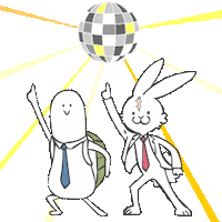 dance dancing Sticker by Kameryman and Usagibucho