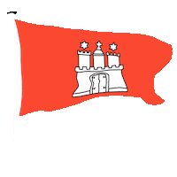 Flag Hamburg Sticker by Waltermedia