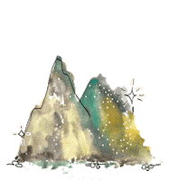 Mountain Sticker by Sunchild