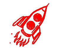 Rocket Raketa Sticker by Fotověci