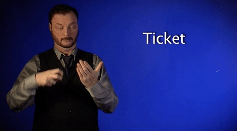 sign language ticket GIF by Sign with Robert