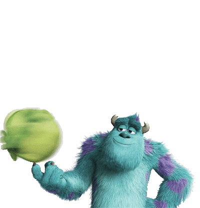 Monsters Inc Spin Sticker