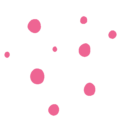 pink polkadot Sticker