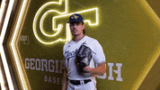Georgia Tech Baseball GIF by Georgia Tech Yellow Jackets