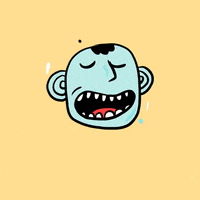 Gello_Hoodbye green face spin spinning GIF