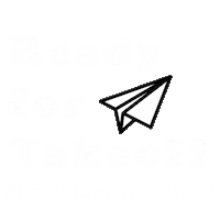 Flying Lets Go Sticker by Travel & Treasures