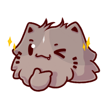 budjifriends cats wink sparkle toto Sticker
