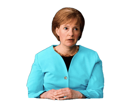 tibber_deutschland giphyupload nope thumbsdown merkel Sticker