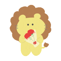 動物 花束 Sticker by SPINNS