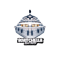 Boatchella party logo friends brand Sticker