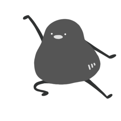 WeirdoStudio giphyupload dance raven crow Sticker
