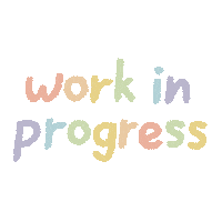 Work In Progress Pastel Sticker