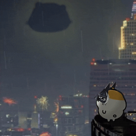 Bat Signal Night GIF