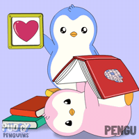 School Read GIF by Pudgy Penguins