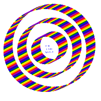 Digital Art Circle Sticker
