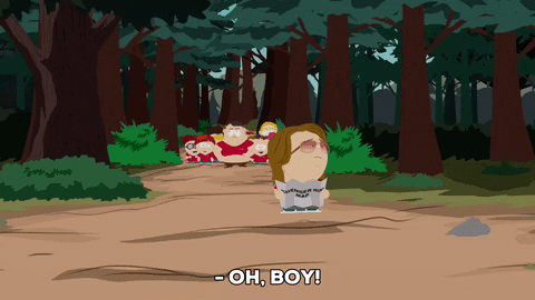 confused walking GIF by South Park 